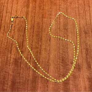 Beautiful 18K gold plated chain 28” Brand New!